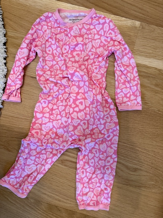 Magnetic Me Other - Magnetic Me Pink Heart Print One-Piece